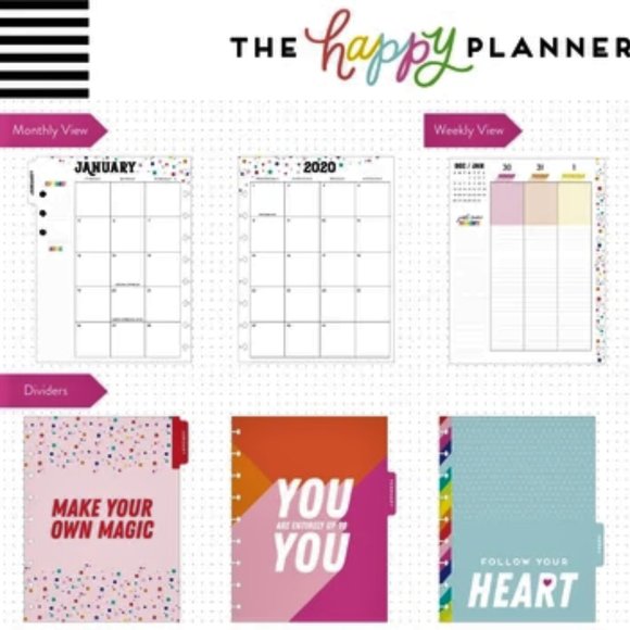 BOGO Happy Planner 2020 12mo BUSY BABE - Picture 3 of 9